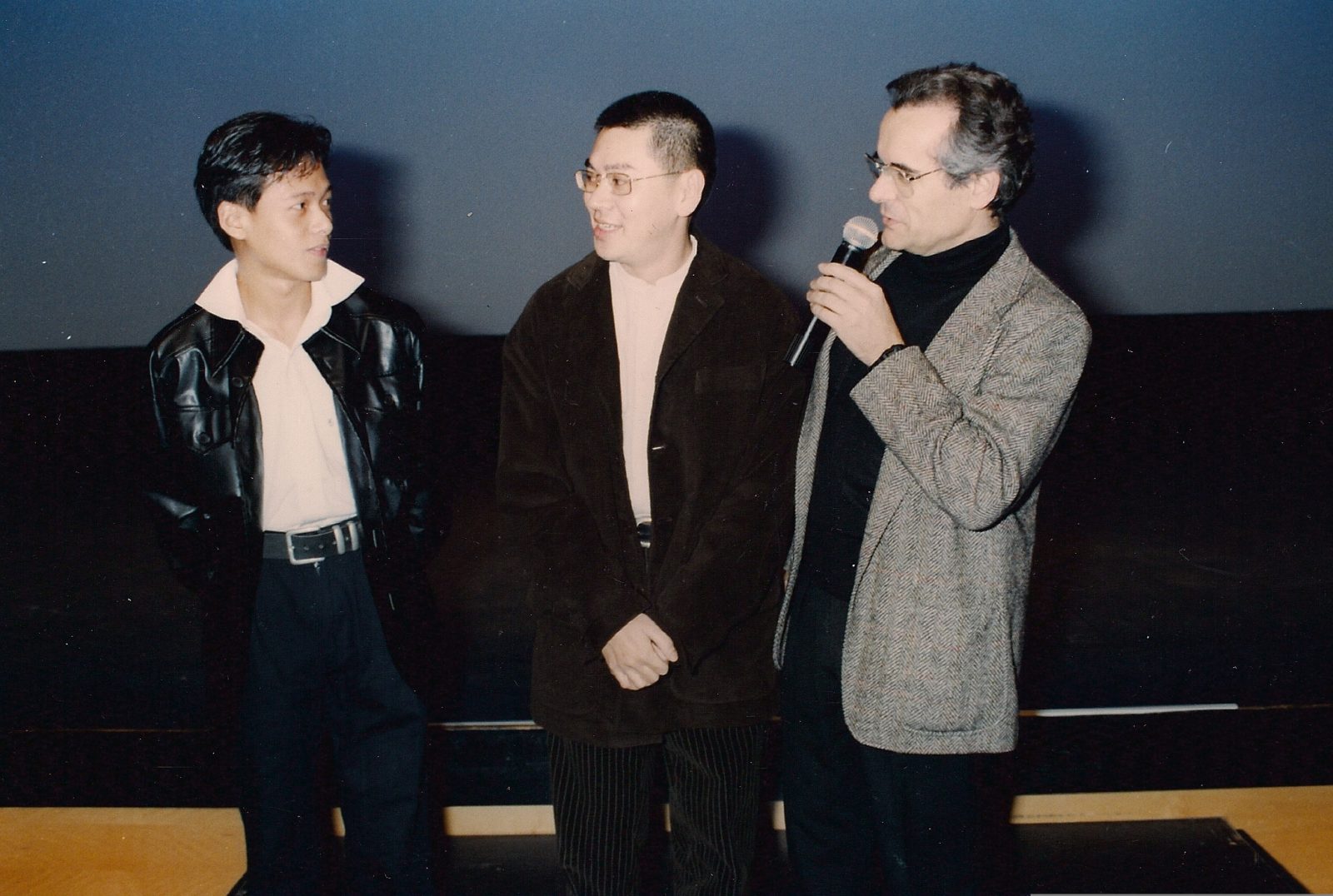 Lee Kang-sheng et Tsaï Ming-liang accompagné par Alain Jalladeau, à Nantes en 1994