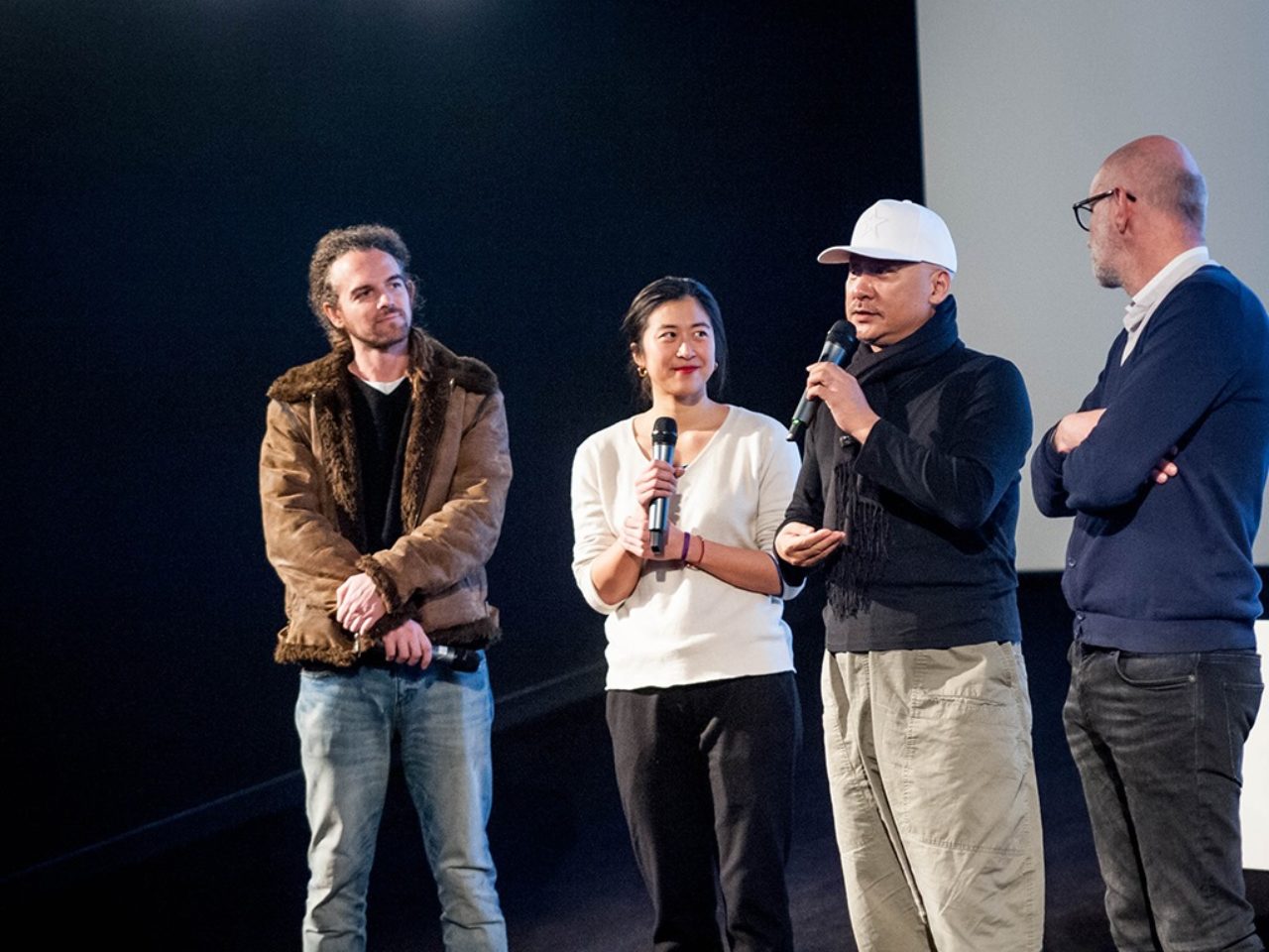 Aymeric PILARSKI, notre traductrice, WANG Quan'an et Jérôme Baron © JG Aubert
