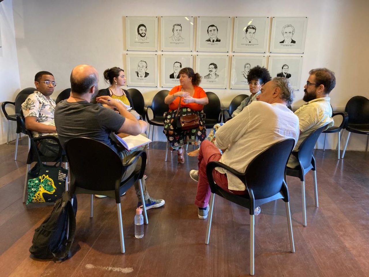 Camila AGUSTINI et Gualberto FERRARI avec les participants PAS Recife